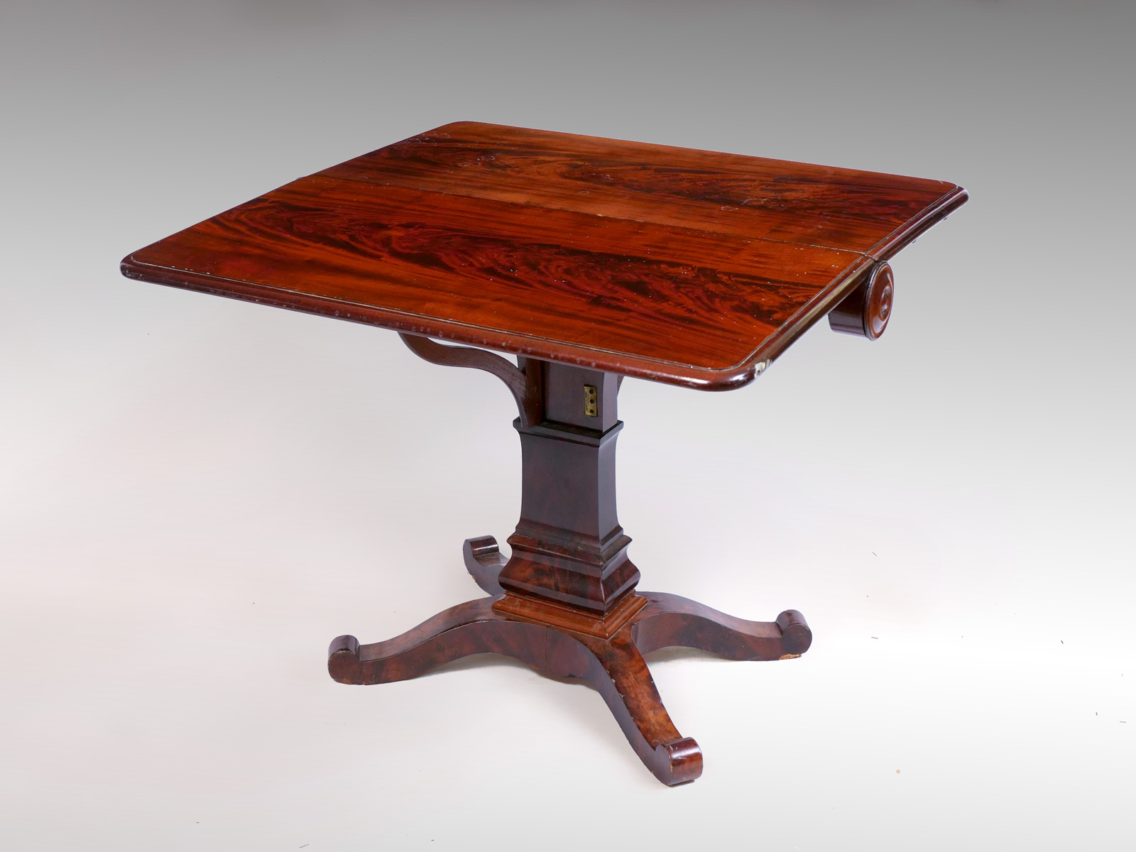 LATE EMPIRE DROP LEAF TABLE: Double