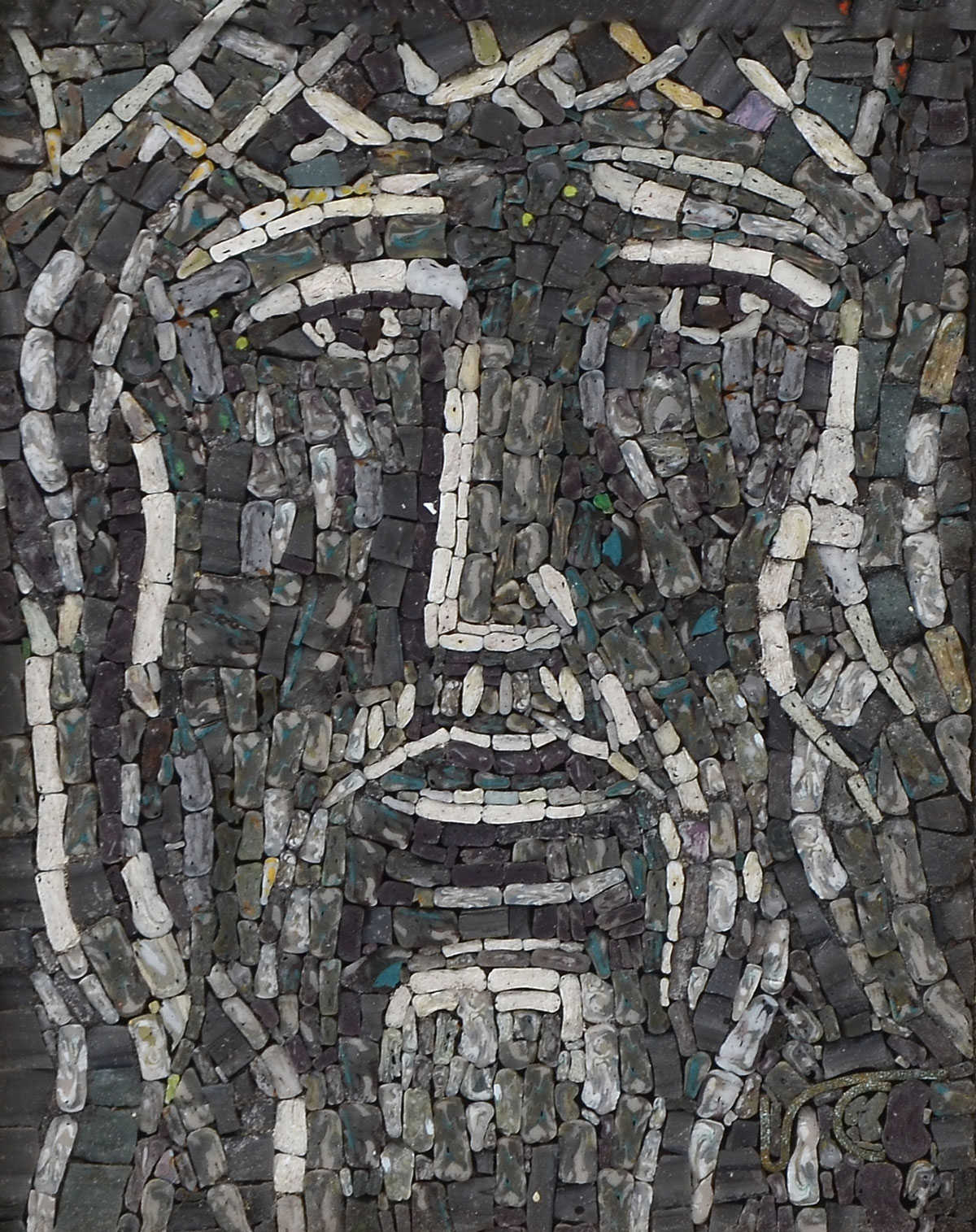 VIRGILIO CASSIO CHRIST MICRO-MOSAIC: