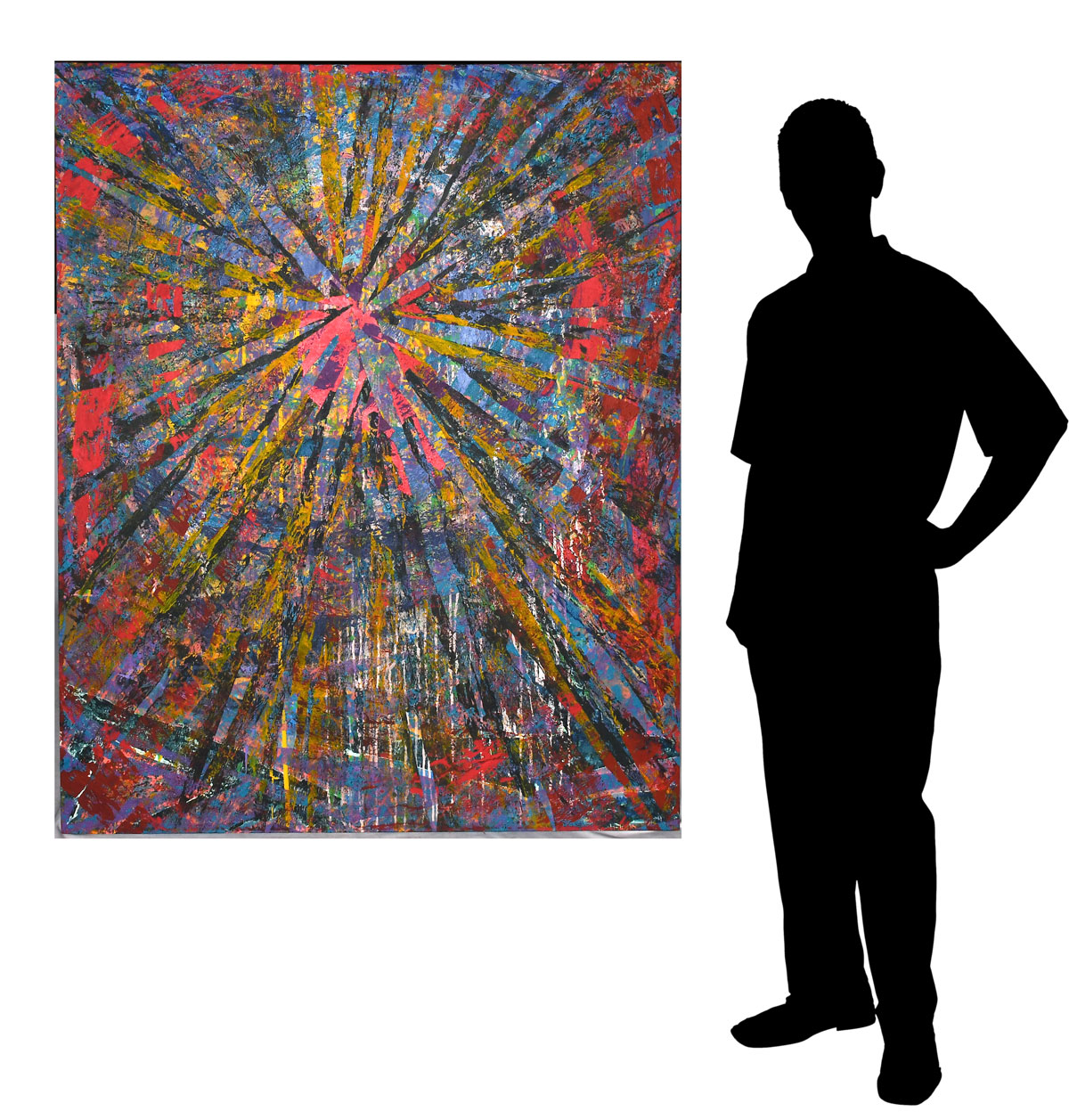 LARGE SAM ALEXANDER ABSTRACT OIL