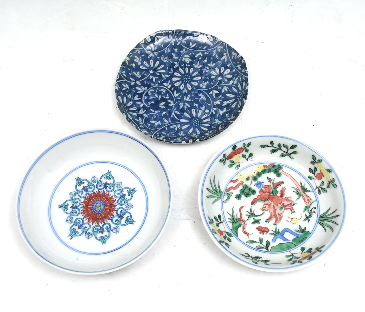 3 PC. CHINESE PORCELIAN COLLECTION: