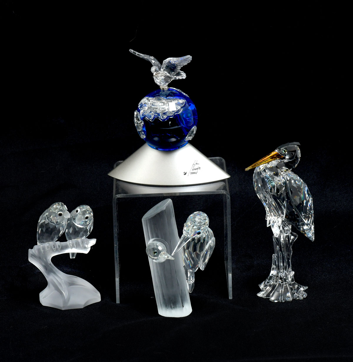 SWAROVSKI 4 PIECE BIRD LOT 1  36cc05