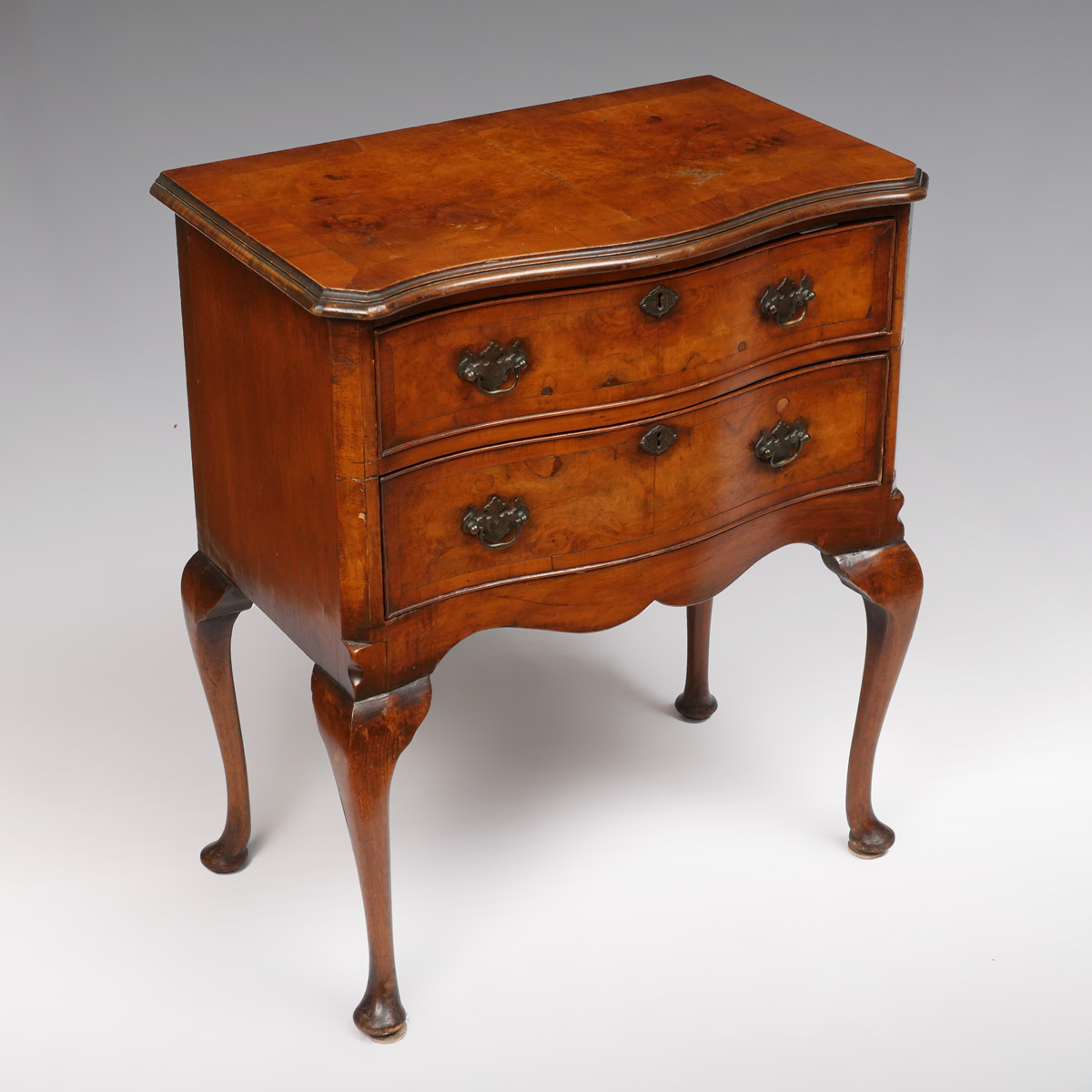 19TH CENTURY 2 DRAWER LAMP TABLE: