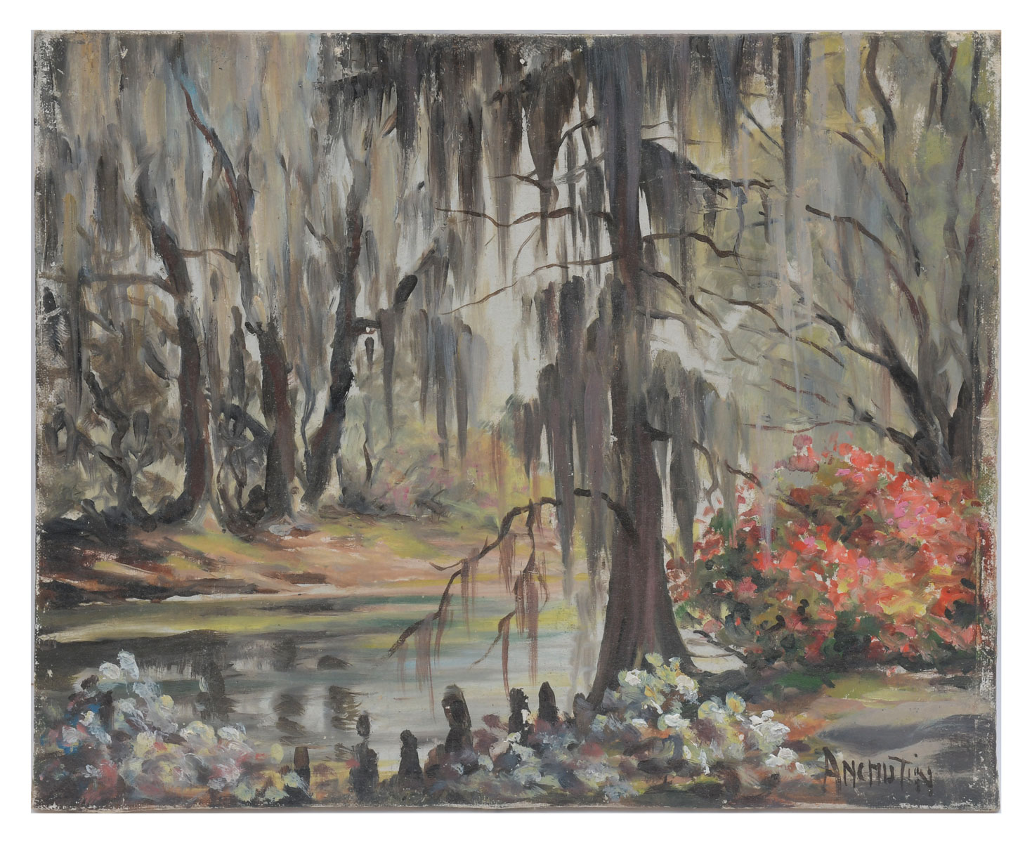 ILLEGIBLY SIGNED FLORIDA BAYOU 36cc82