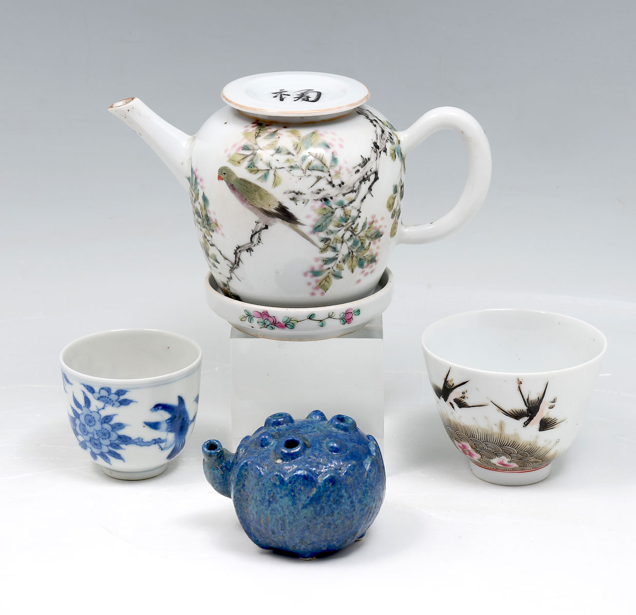 5 PIECE CHINESE PORCELAIN POTS 36ccd1