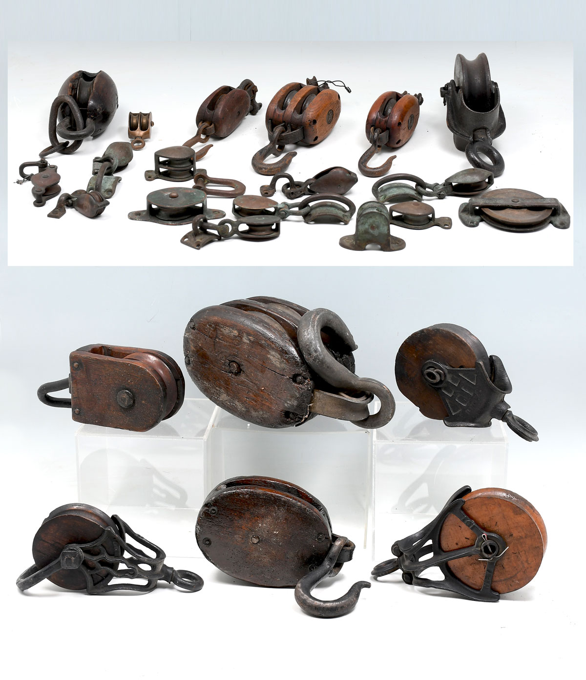 LARGE COLLECTION OF BLOCK & TACKLE: