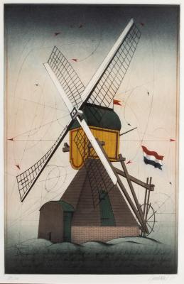 Alois Janak (born 1924)/Windmill/signed