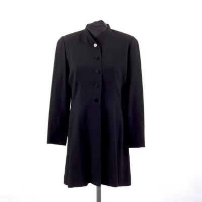 A Jean Muir wool crepe Nehru style tunic/jacket,