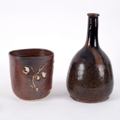A Studio Pottery square form vase  36cd3e