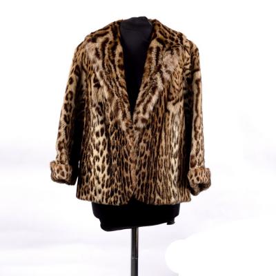 An ocelot fur jacket with fold 36cd65