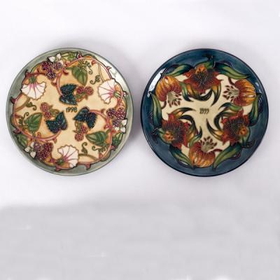 Moorcroft Pottery, two year plates: