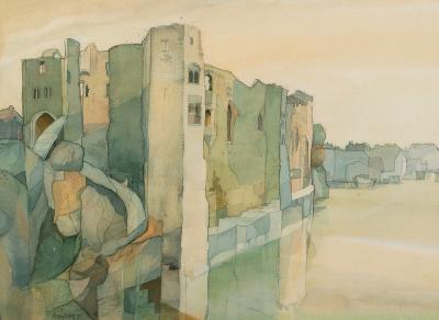 Evan Ivory (1931-2018)/Castle Ruins/signed