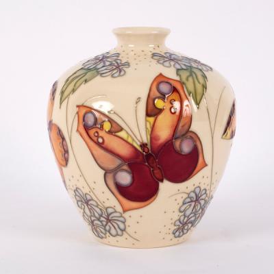 Moorcroft Pottery, a Butterflies