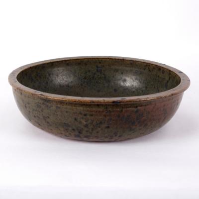 A Studio Pottery large shallow bowl