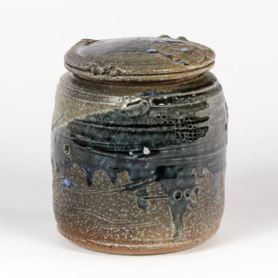 Don Reitz (1929-2014), a lidded stoneware