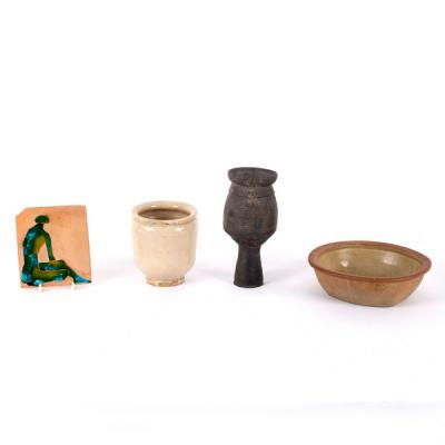 A group of studio ceramics comprising