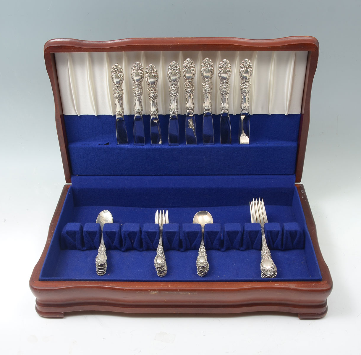 40 PC R WALLACE SONS STERLING 36d008