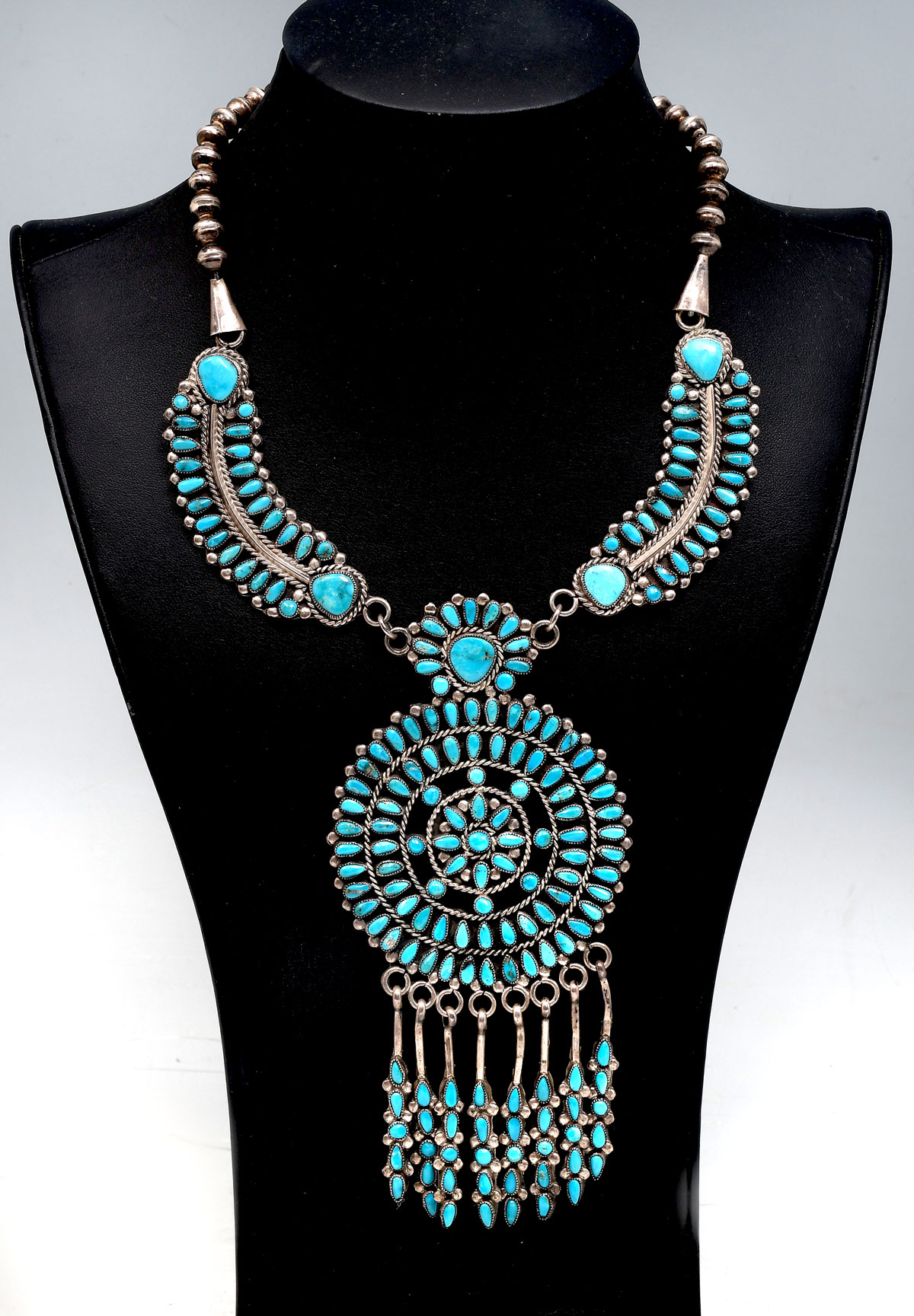 NATIVE AMERICAN INDIAN SILVER TURQUOISE 36d06c