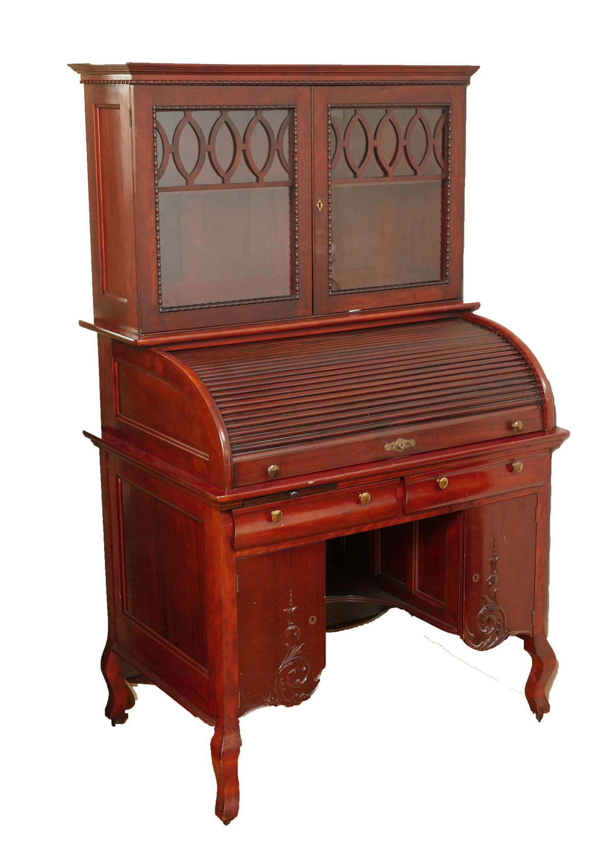 ROLL TOP SECRETARY DISPLAY DESK  36d0d7