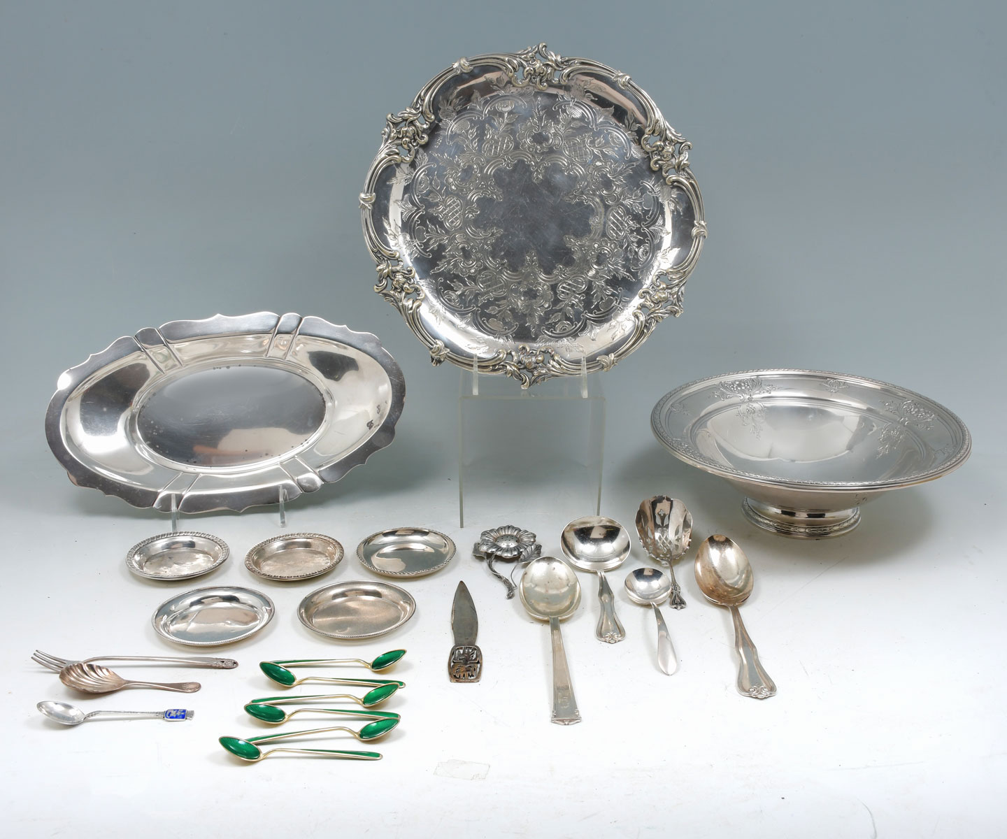 MISC STERLING SILVER PLATE COLLECTION  36d0f7