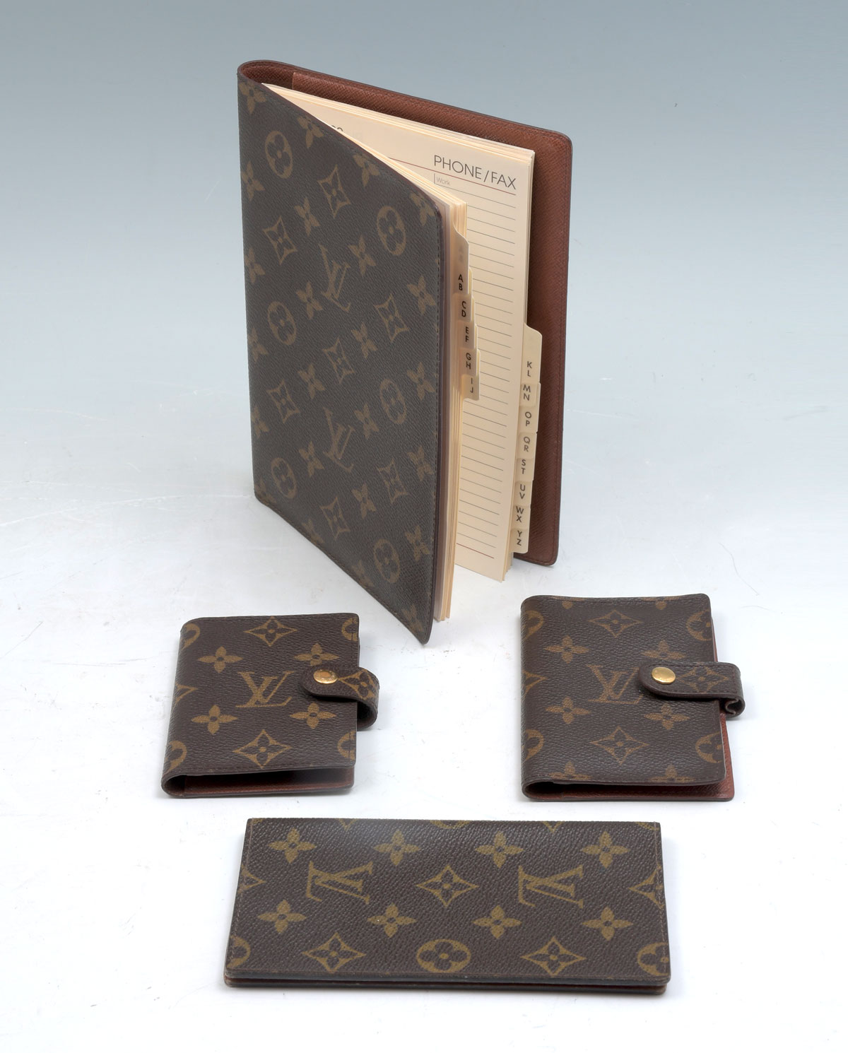 4 PC LOUIS VUITTON MONOGRAM CANVAS