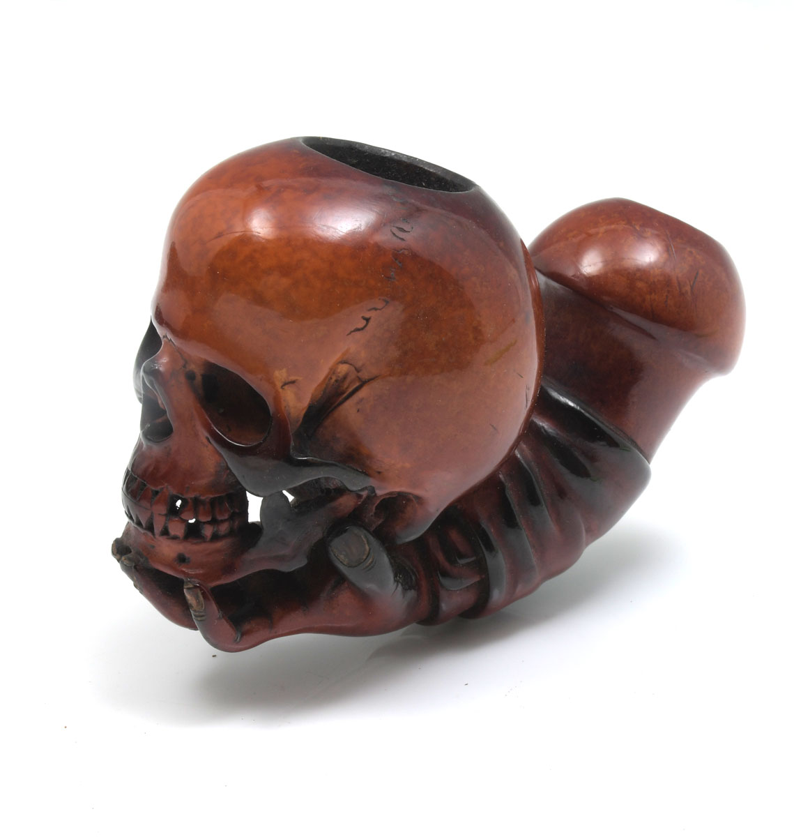 MEERSCHAUM SKULL PIPE Approx  36d110