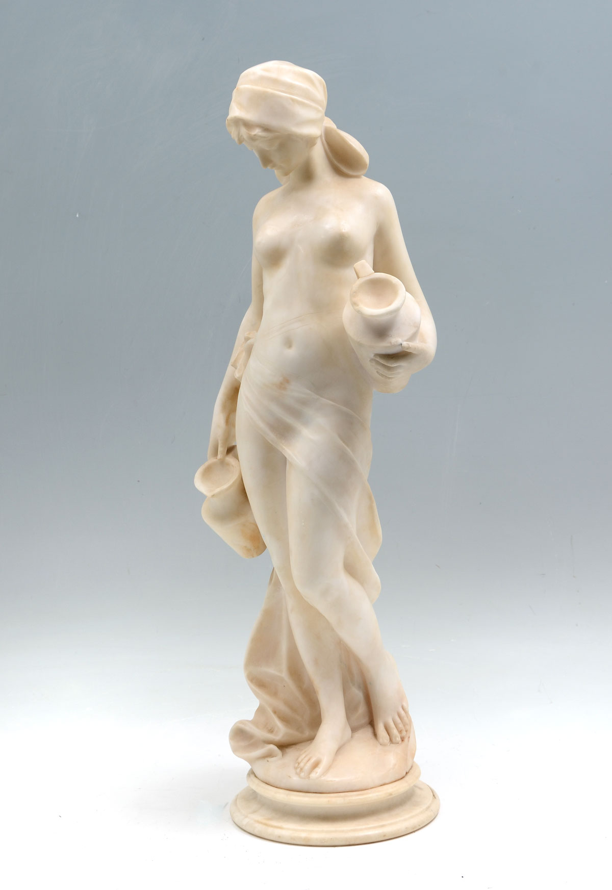 MARBLE NUDE SLAVE GIRL CARRYING