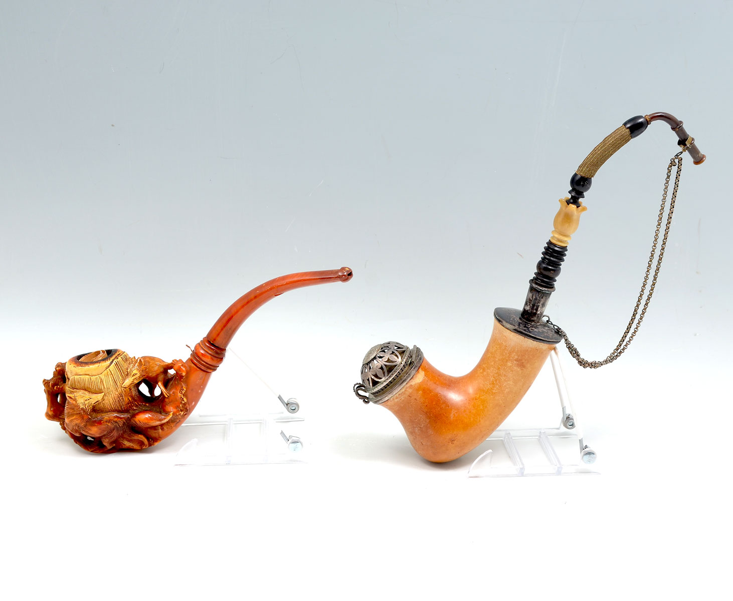 2 PC. MEERSCHAUM PIPE COLLECTION: