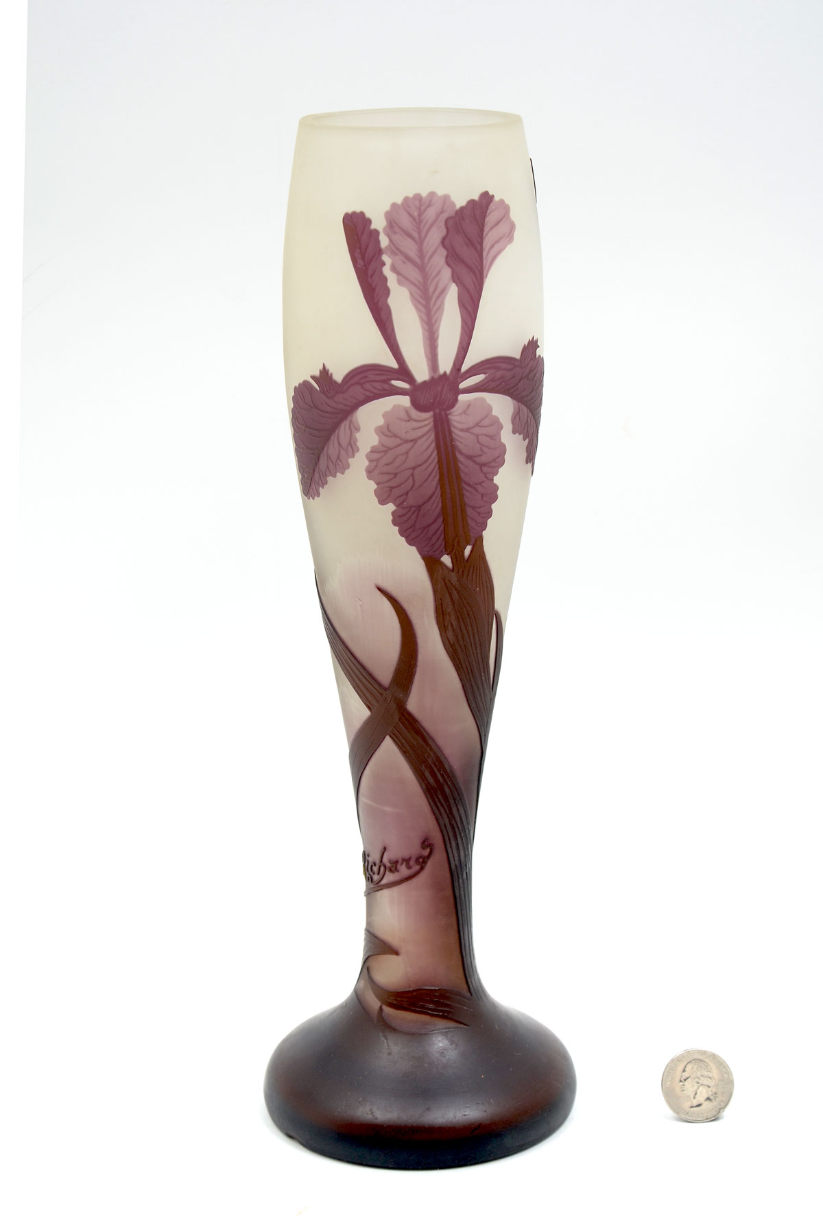 RICHARD FOR LOETZ CAMEO GLASS ORCHID