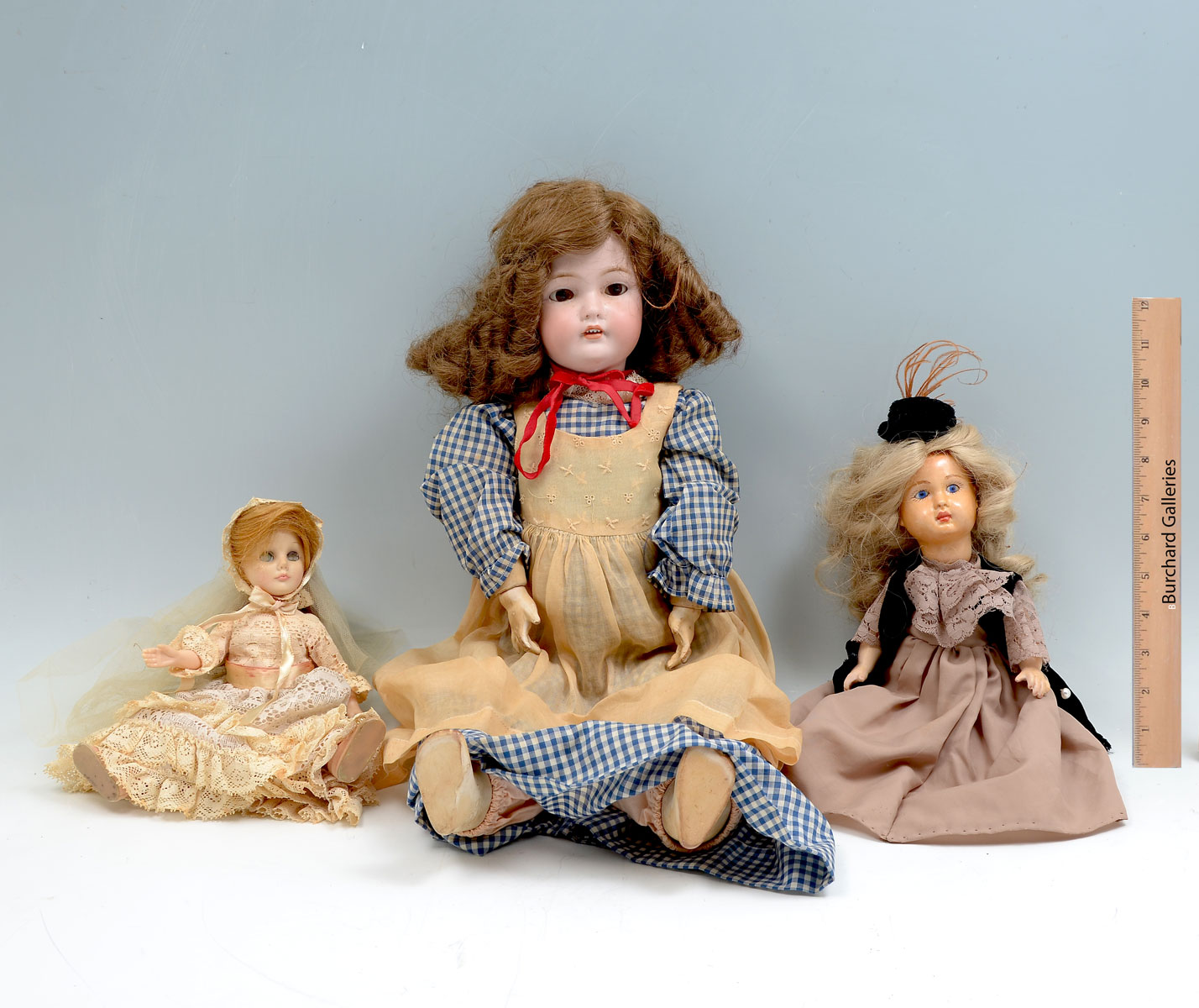 3 BISQUE DOLL COLLECTION: Comprising;