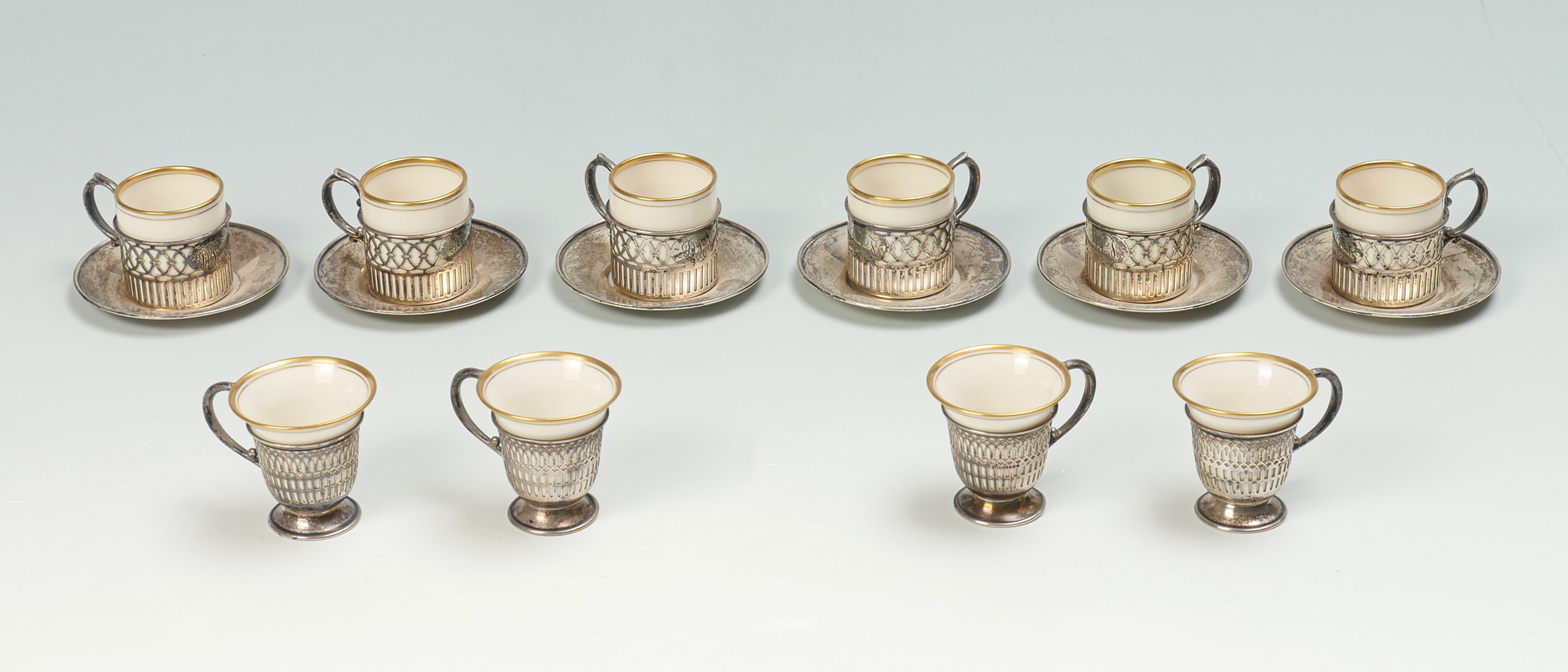 12 PC. LENNOX DEMITASSE CUPS & SAUCERS