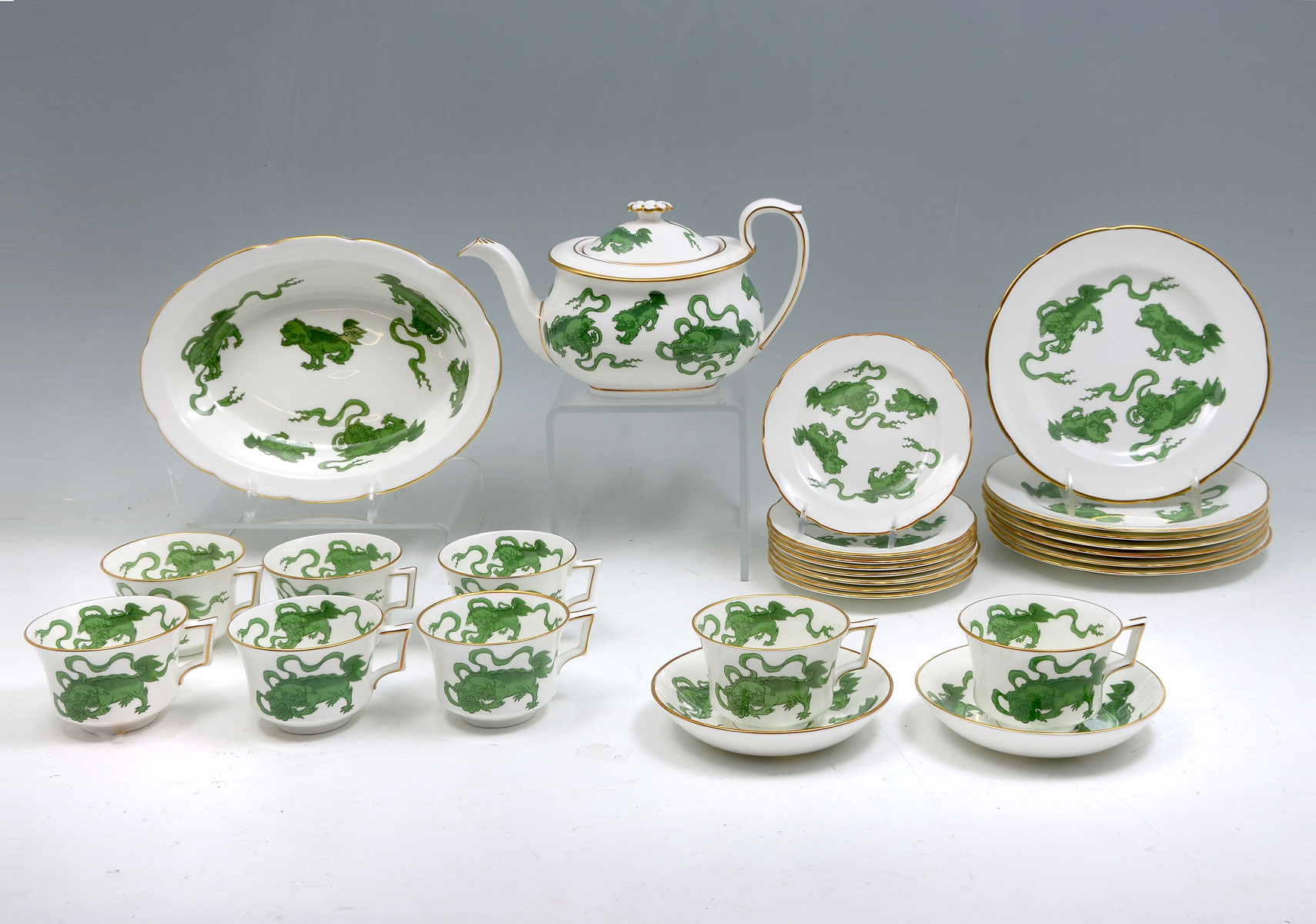 27 PC WEDGEWOOD GREEN CHINESE 36d2a6