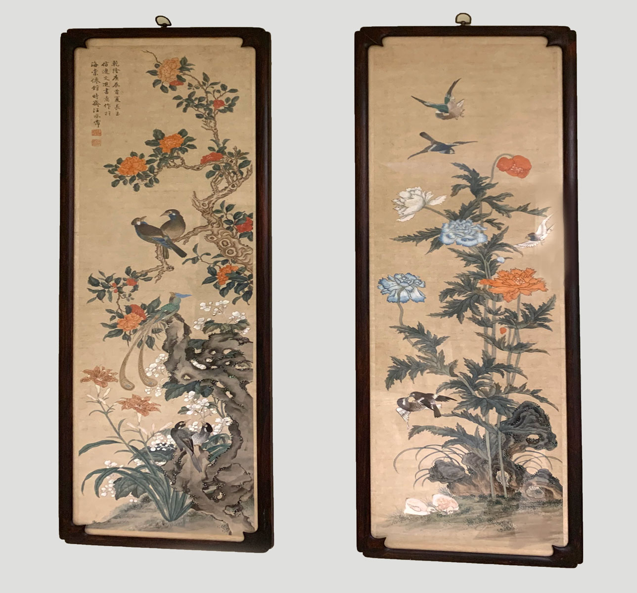 PAIR OF FINELY PAINTED JAPANESE