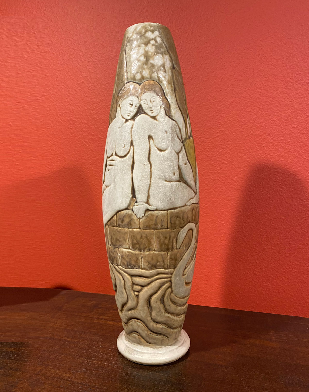 NANCY MOUGIN POTTERY VASE WITH 36d2d8