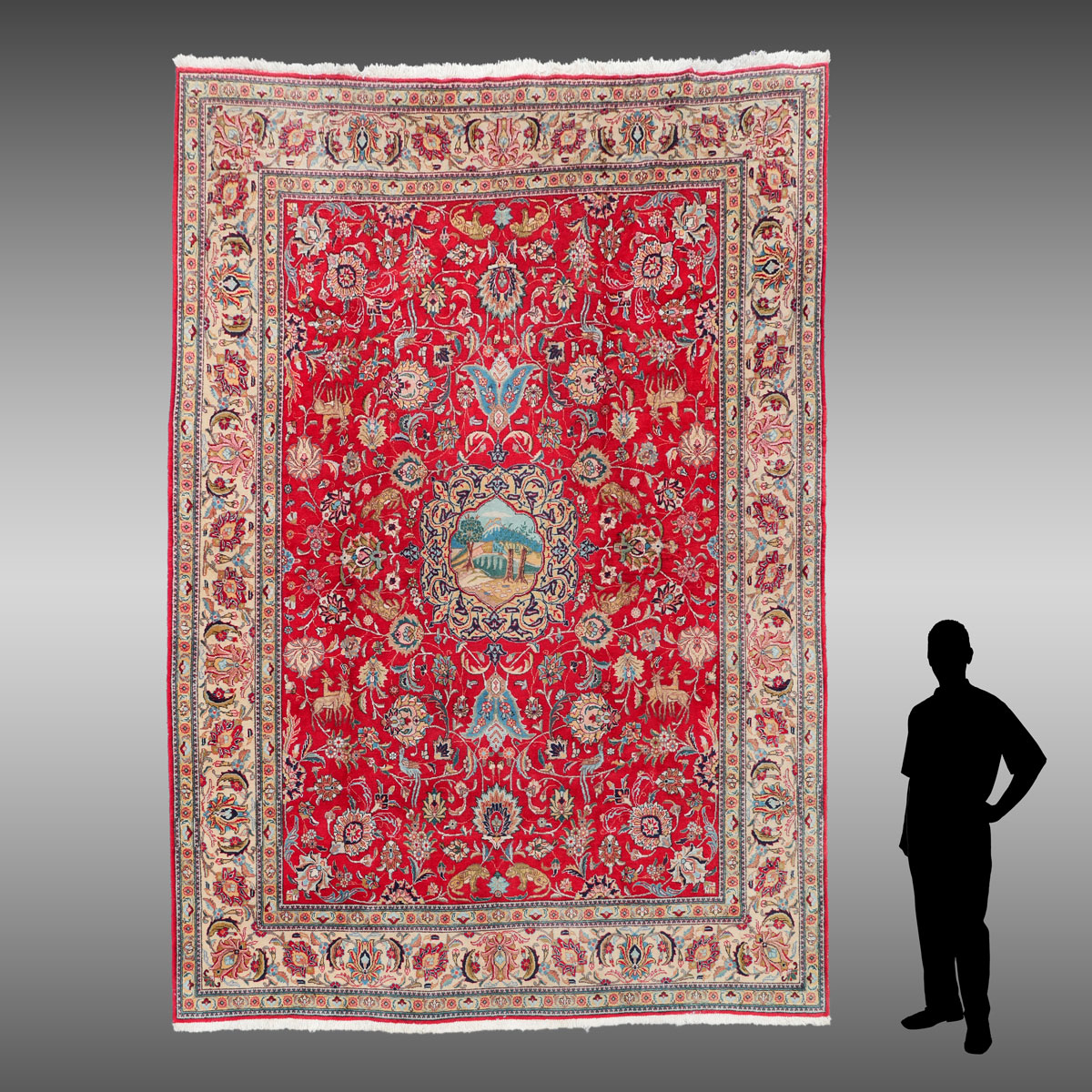 PERSIAN HAND KNOTTED WOOL ROOM 36d2f0