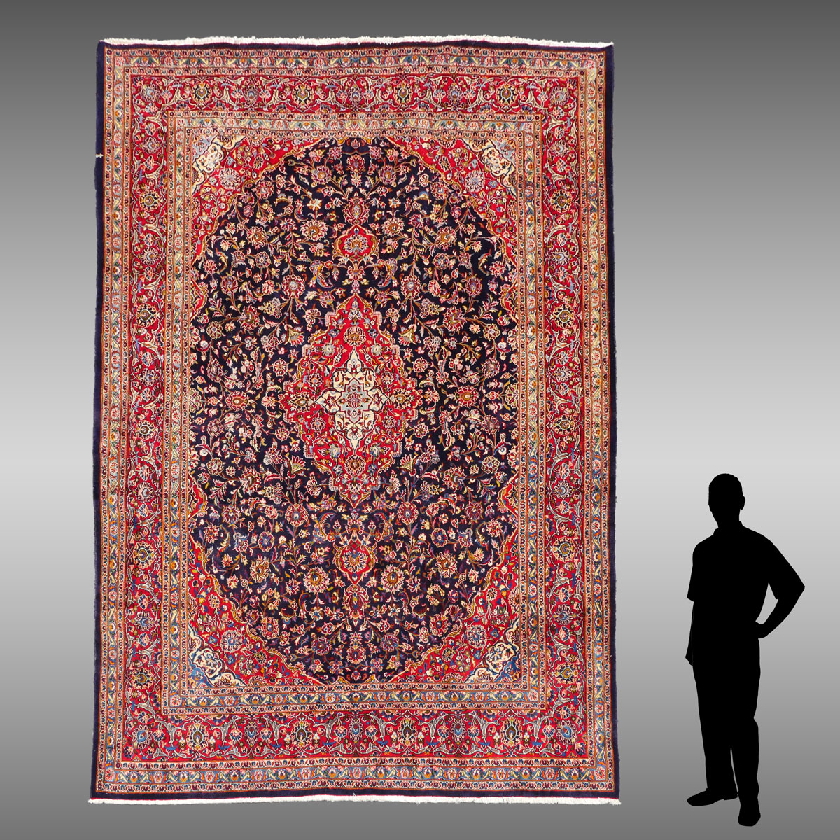 PERSIAN KASHAN HAND KNOTTED WOOL 36d31f