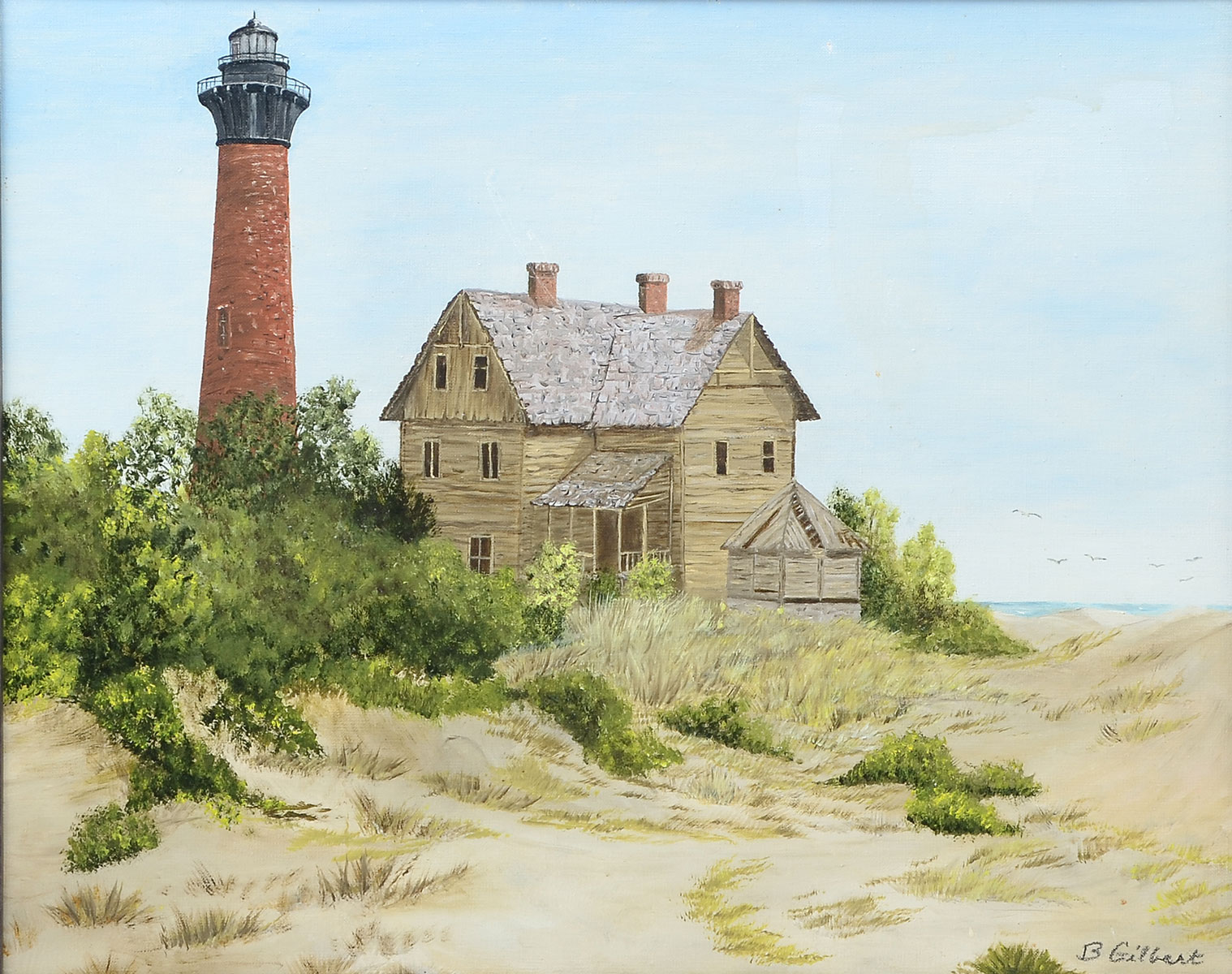 PAINTING OF OUTER BANKS LIGHTHOUSE 36d32a