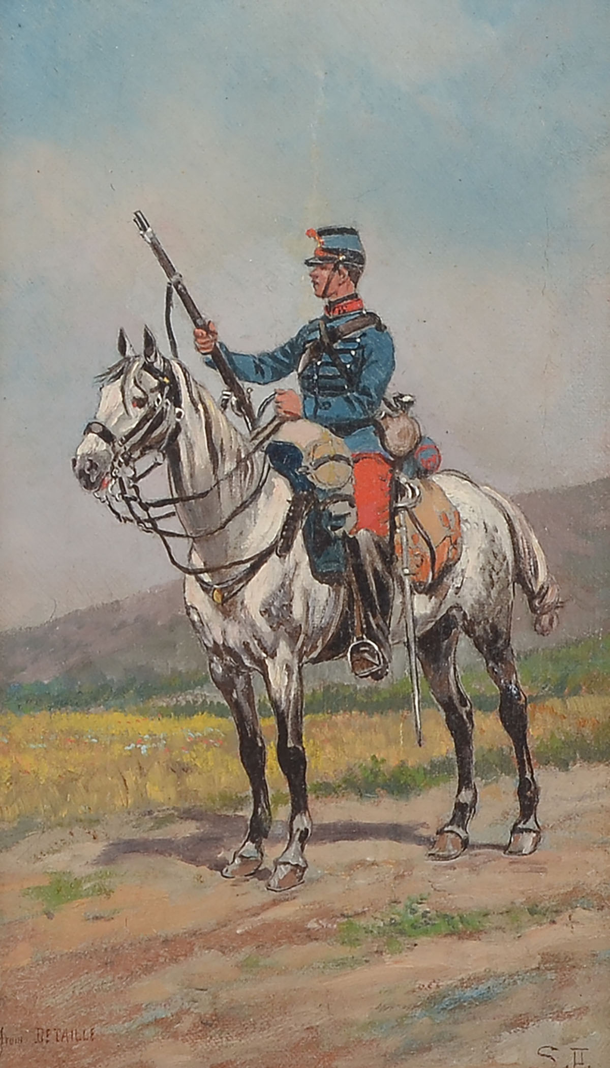 FRENCH MILITARY PORTRAIT PAINTING 36d344