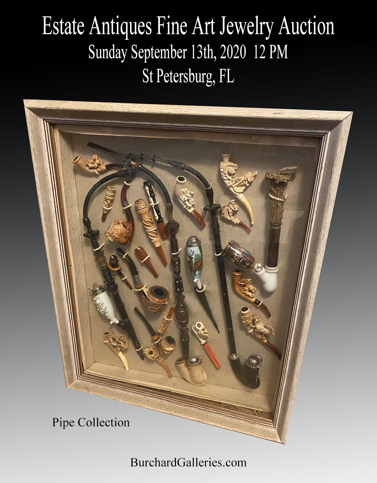 24 PC. FRAMED PIPE COLLECTION: