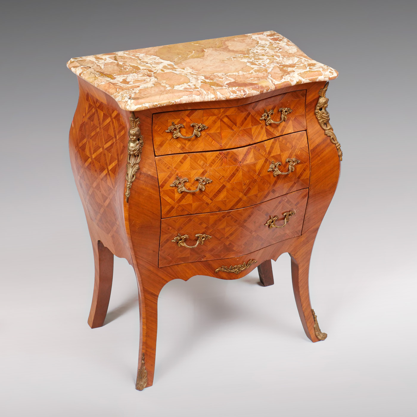 LOUIS XV STYLE MARBLE TOP MARQUETRY 36d373