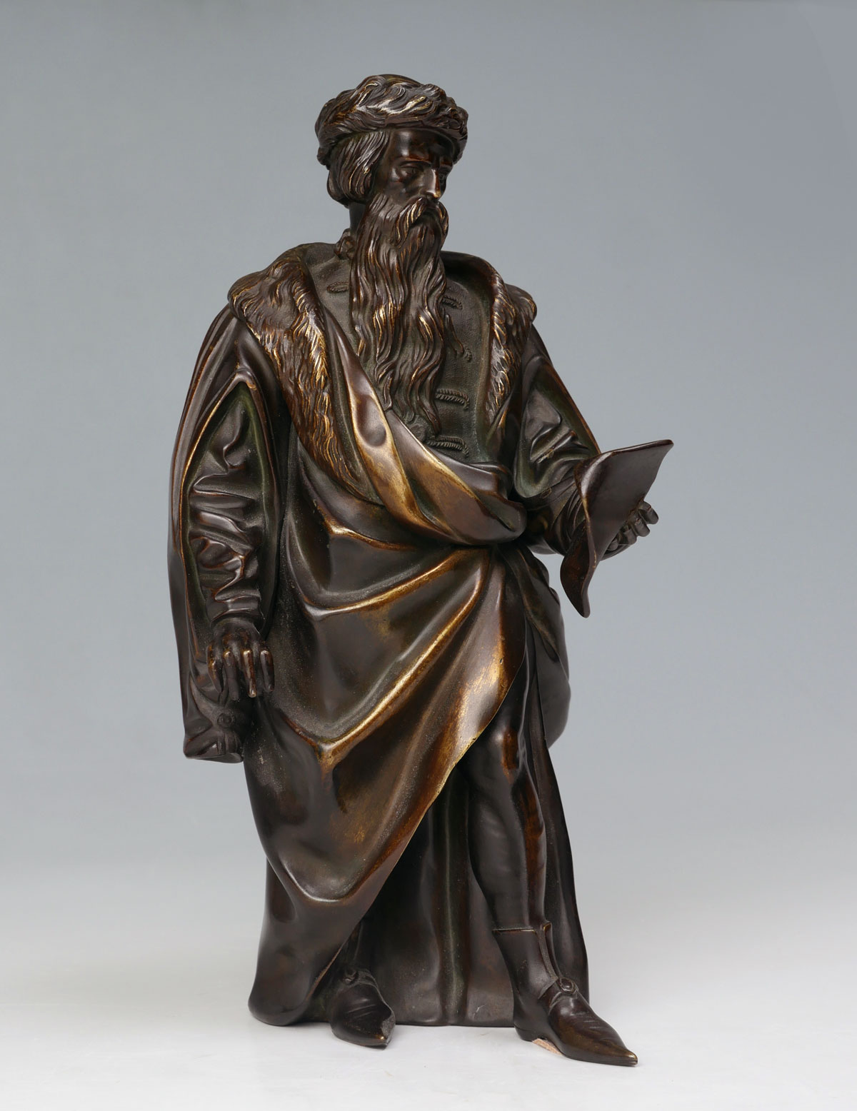 FINE MULTI-SECTION BRONZE OF PETER