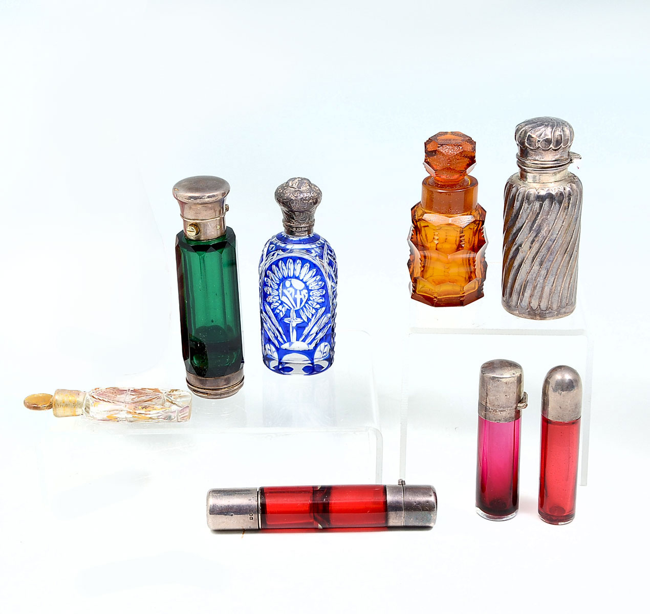 8 PC. VICTORIAN PERFUME BOTTLE