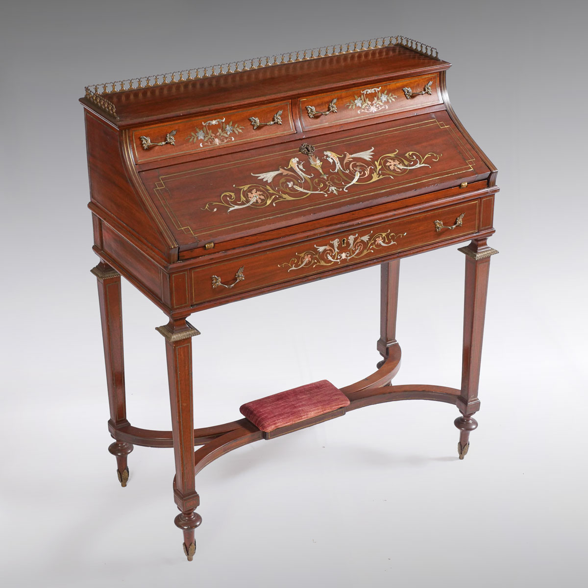 INLAID FRENCH SECRETARY Gallery 36d3e0