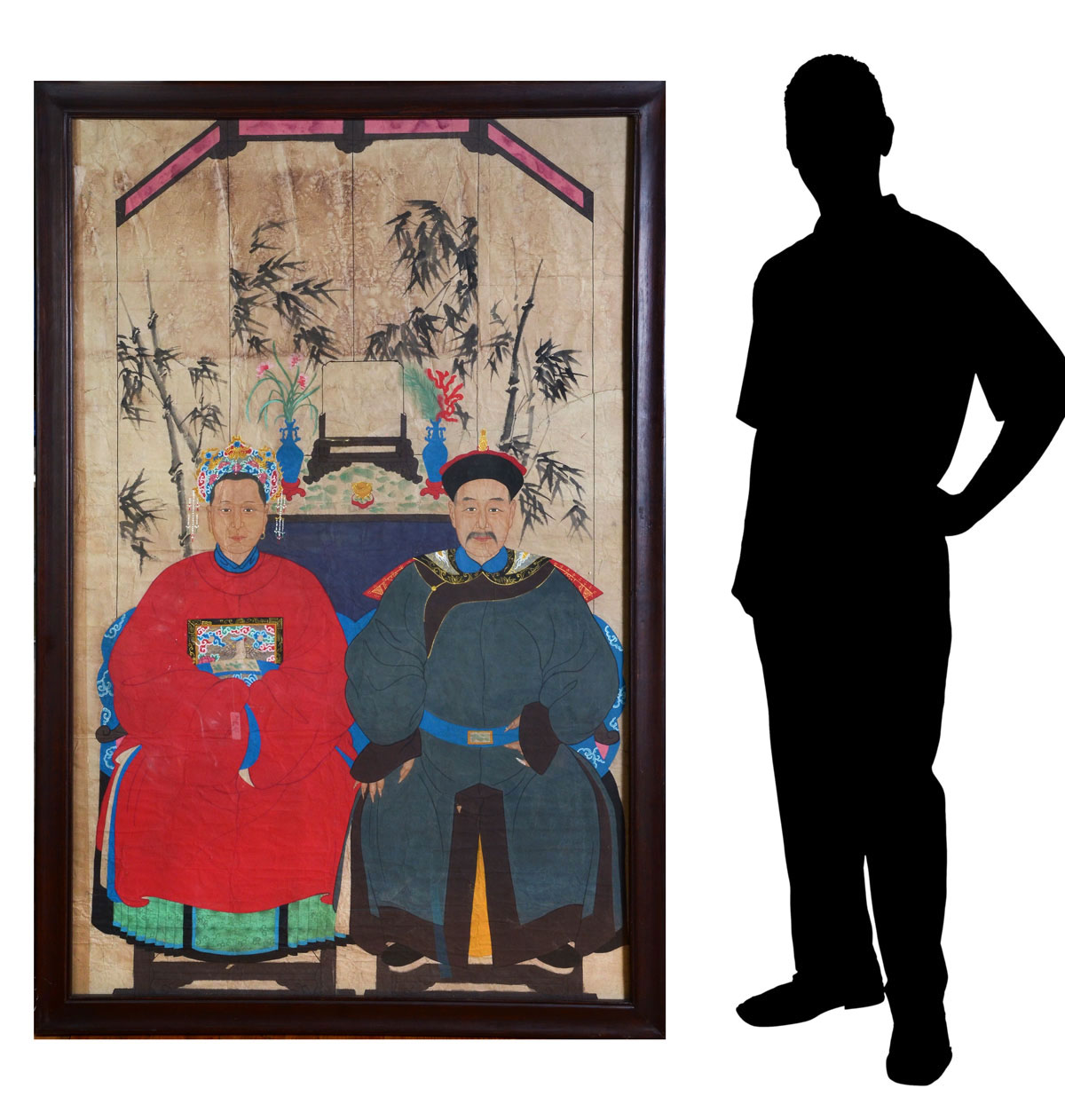 LARGE CHINESE ROYAL ANCESTRAL PORTRAIT