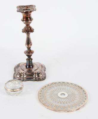 An 18th Century style silver candlestick  36d4ab