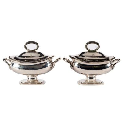 A pair of George III silver sauce 36d4bc