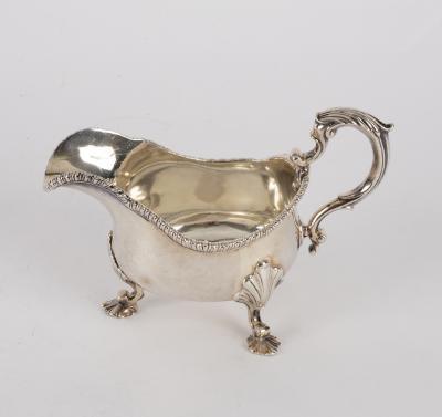 A George II style silver sauce