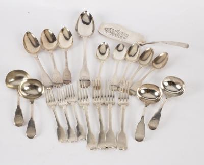 A part canteen of silver fiddle 36d4c6