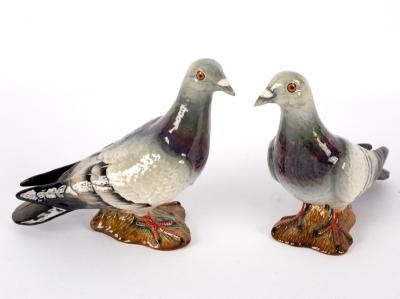 Two Beswick pigeons, 14cm high
