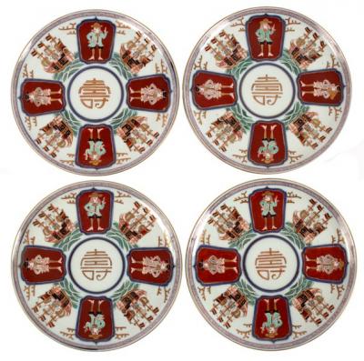 A set of twelve Japanese Imari plates,