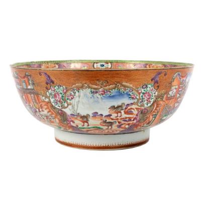 A Chinese export Mandarin pattern punch